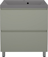 Style Line Тумба с кварцевой раковиной серый шелк Манхэттен 70 Plus эмаль серый шелк матовая